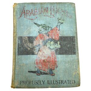 1900? Arabian Nights - Varied Authors | Fairytales Book Aladdin Profusely Illust